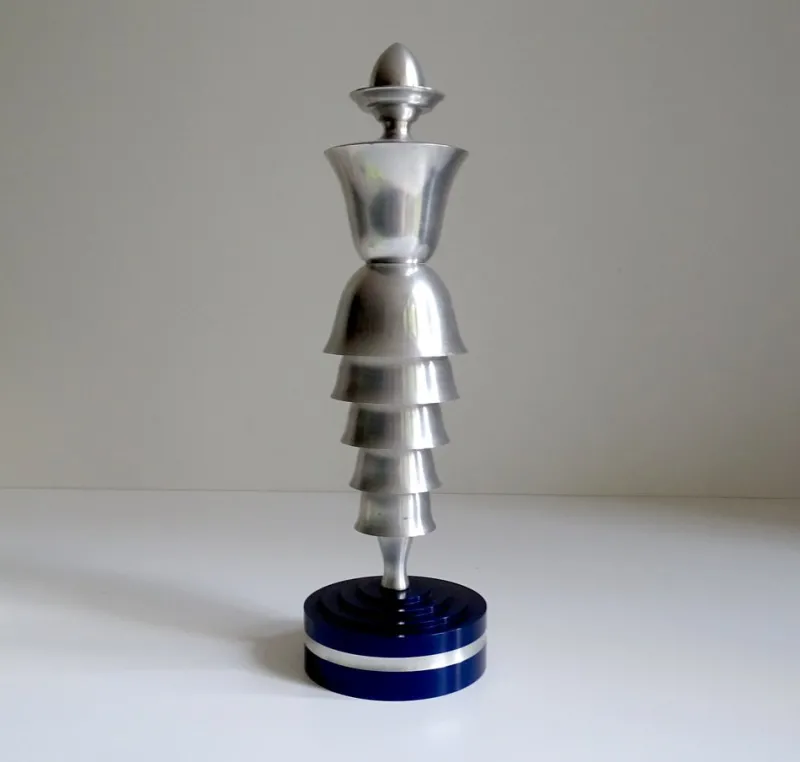 Outlet Pamono Art Deco Artist, Modernist Sculpture, Signed, 1939, Metal