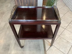 Pamono Art Deco Bar Trolley with Removable Tray, 1930s><noscript><img width=