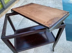 Pamono Art Deco Bar Trolley with Removable Tray, 1930s><noscript><img width=