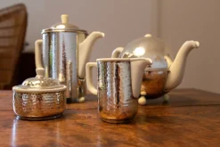 Pamono Art Deco Bauhaus Coffee & Tea Service by Atelier Mayer for Hutschenreuther WMF, 1930s, Set of 4><noscript><img width=