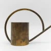 Hot Pamono Art Deco Bauhaus Watering Can in Massive Brass, Germany, 1950s