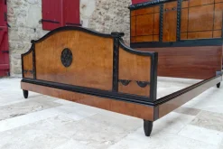 Clearance Pamono Art Deco Bed in Carved Wood, 1920