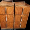 Discount Pamono Art Deco Bedside Cabinets in Walnut, 1930s, Set of 2