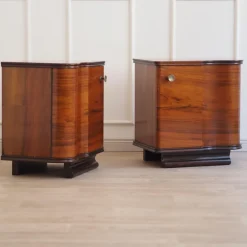 Clearance Pamono Art Deco Bedside Cabinets, Set of 2