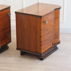 Clearance Pamono Art Deco Bedside Cabinets, Set of 2