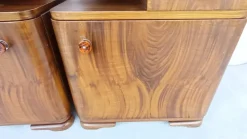 Pamono Art Deco Bedside Tables by Jindrich Halabala for Up Závody, 1940s, Set of 2><noscript><img width=