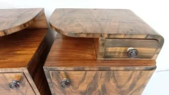 Pamono Art Deco Bedside Tables by Jindrich Halabala, 1940s, Set of 2><noscript><img width=