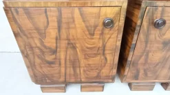 Pamono Art Deco Bedside Tables by Jindrich Halabala, 1940s, Set of 2><noscript><img width=