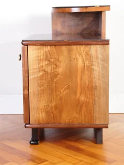 Pamono Art Deco Bedside Tables by Jindrich Halabala for Up Zavody, 1940s, Set of 2><noscript><img width=