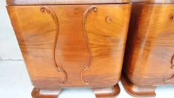 Pamono Art Deco Bedside Tables by Jindrich Halabala for Up Závody, 1930s, Set of 2><noscript><img width=