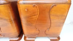 Pamono Art Deco Bedside Tables by Jindrich Halabala for Up Závody, 1930s, Set of 2><noscript><img width=