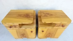 Clearance Pamono Art Deco Bedside Tables by Jindřich Halabala for Up Závody, 1950s, Set of 2