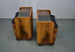 Best Pamono Art Deco Bedside Tables, Czechoslovakia, 1940s, Set of 2
