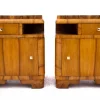 Pamono Art Deco Bedside Tables, 1950s, Set of 2> Nightstands