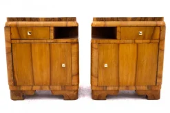 Pamono Art Deco Bedside Tables, 1950s, Set of 2> Nightstands