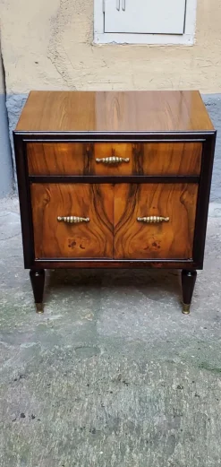 Pamono Art Deco Bedside Tables, 1920s, Set of 2><noscript><img width=
