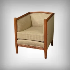 Pamono Art Deco Beech Armchair, 1930s> Lounge Chairs & Armchairs
