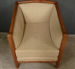 Pamono Art Deco Beech Armchair, 1930s><noscript><img width=