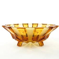 Pamono Art Deco Belgian Bowl by Val Saint Lambert, 1950s><noscript><img width=