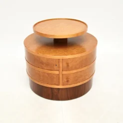Pamono Art Deco Birds Eye Maple Occasional Table, 1930s> Coffee & Side Tables
