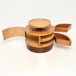 Pamono Art Deco Birds Eye Maple Occasional Table, 1930s><noscript><img width=