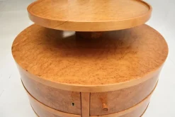 Pamono Art Deco Birds Eye Maple Occasional Table, 1930s><noscript><img width=