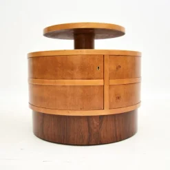 Pamono Art Deco Birds Eye Maple Occasional Table, 1930s><noscript><img width=