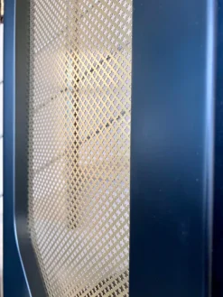 Pamono Art Deco Black Ebonized Wood and Gold Metal Screens, 1960s><noscript><img width=