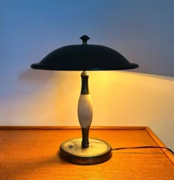 Outlet Pamono Art Deco Brass and Marble Table Lamp, 1930s