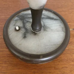 Outlet Pamono Art Deco Brass and Marble Table Lamp, 1930s