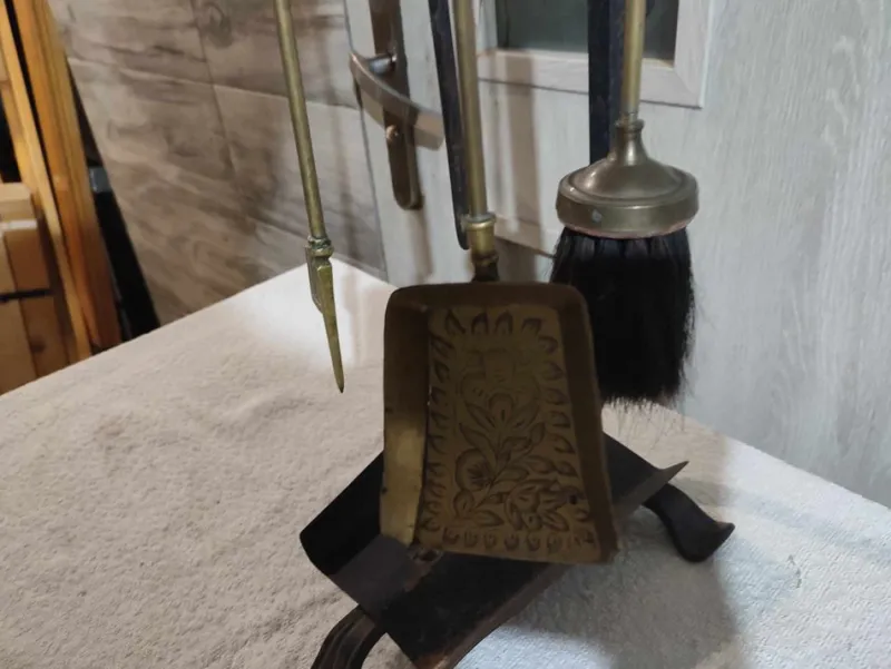 Pamono Art Deco Brass Stove and Fireplace Tools, Set of 4> Fireplaces And Mantels