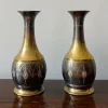 Pamono Art Deco Brass Vases from KMD Daalderop, Tiel, Holland, 1919, Set of 2> Vases