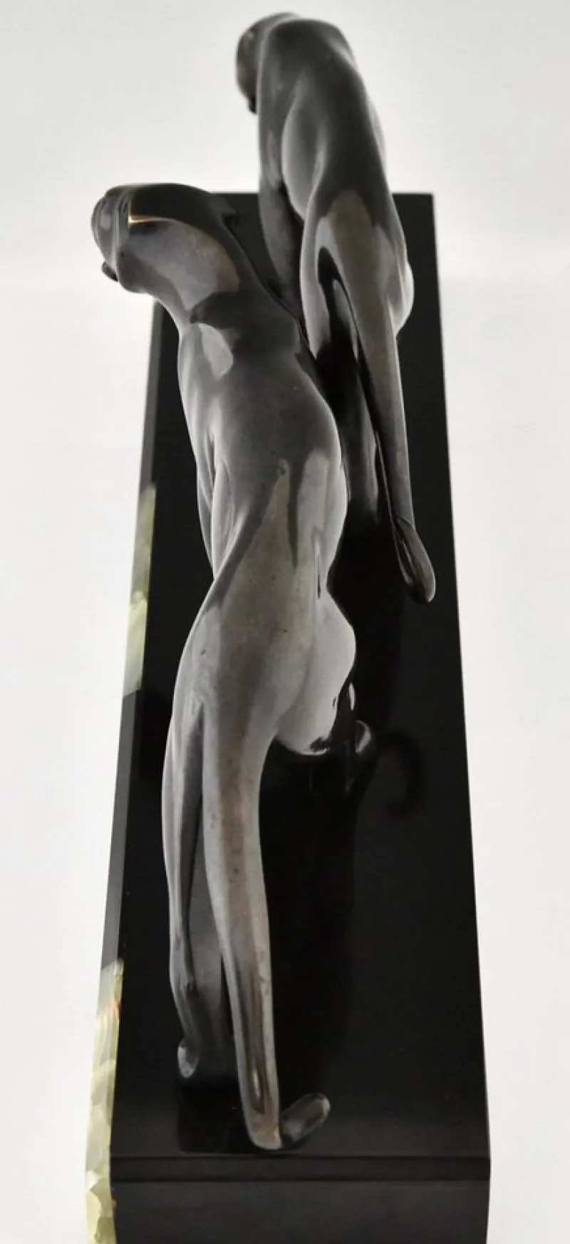 Pamono Art Deco Bronze Panther Sculpture by Michel Decoux in Bronze, 1920s> Art Deco