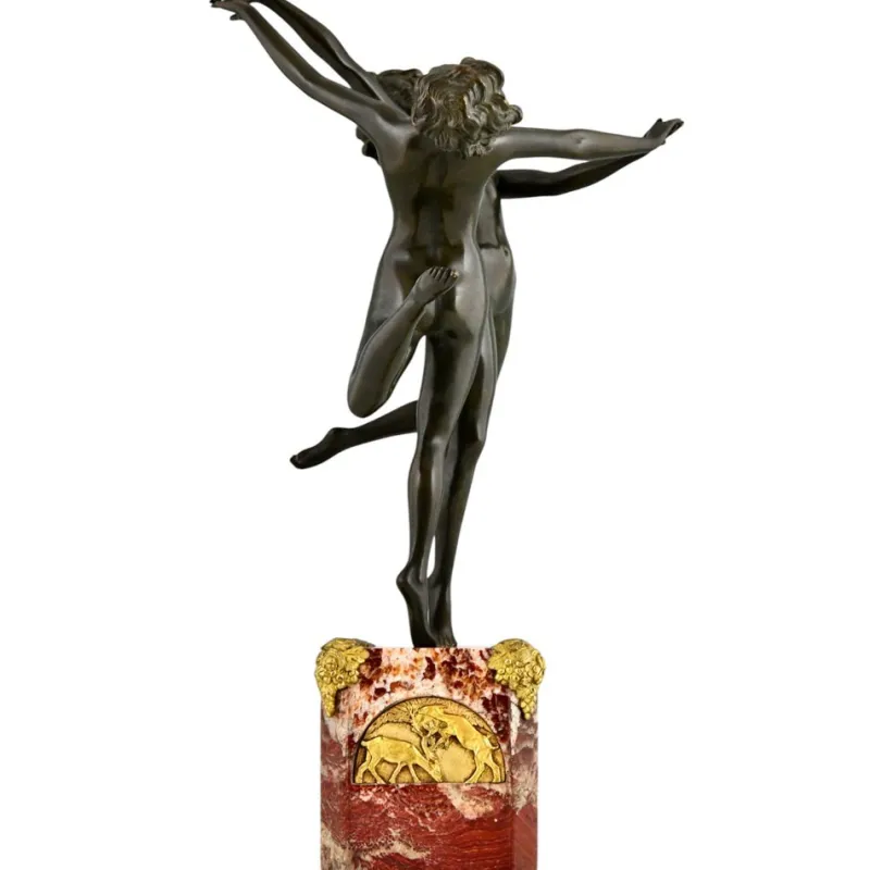Online Pamono Art Deco Bronze Sculpture Dancing Nudes Country Dance by Claire Colinet, France, 1925