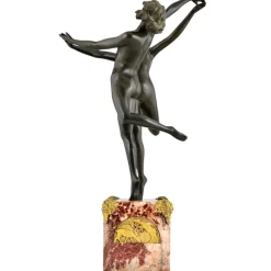 Online Pamono Art Deco Bronze Sculpture Dancing Nudes Country Dance by Claire Colinet, France, 1925