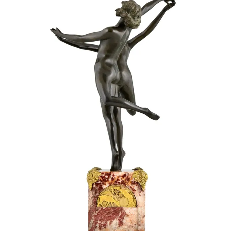 Online Pamono Art Deco Bronze Sculpture Dancing Nudes Country Dance by Claire Colinet, France, 1925