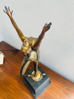 Pamono Art Deco Bronze Sculpture by Otto Poertzel, 1920s><noscript><img width=