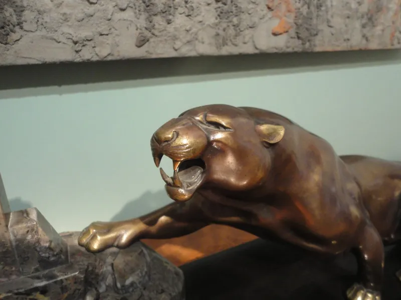 Pamono Art Deco Bronze Sculpture by Brault, 1920s> Art Deco