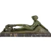 Pamono Art Deco Bronze Sculpture by Georges Gori for La Pointe Editeur, 1930s> Art Deco