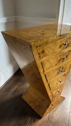 Pamono Art Deco Burl Commode or Console> Dressers, Commodes & Chests