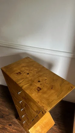 Pamono Art Deco Burl Commode or Console><noscript><img width=