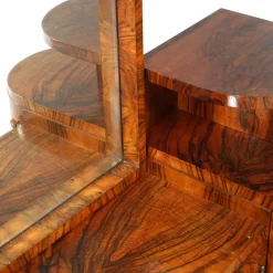 Pamono Art Deco Burl Walnut Sculptural Entry Cabinet by Osvaldo Borsani, 1930s><noscript><img width=