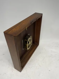 Pamono Art Deco Burl Walnut Vedette Wall Clock, 1930s><noscript><img width=