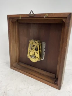 Pamono Art Deco Burl Walnut Vedette Wall Clock, 1930s><noscript><img width=