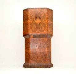 Pamono Art Deco Burr Walnut Cocktail Cabinet, 1930s> Cabinets & Wardrobes