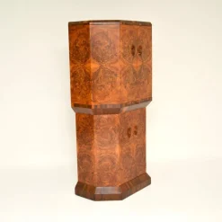 Pamono Art Deco Burr Walnut Cocktail Cabinet, 1930s><noscript><img width=