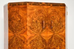 Pamono Art Deco Burr Walnut Cocktail Cabinet, 1930s><noscript><img width=