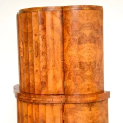Pamono Art Deco Burr Walnut Cocktail Cabinet from Epstein, 1930s><noscript><img width=