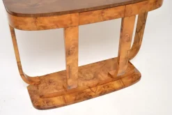 Discount Pamono Art Deco Burr Walnut Console Table by Hille, 1934