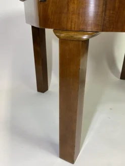 Pamono Art Deco Burr Walnut Dining Table, 1930s><noscript><img width=